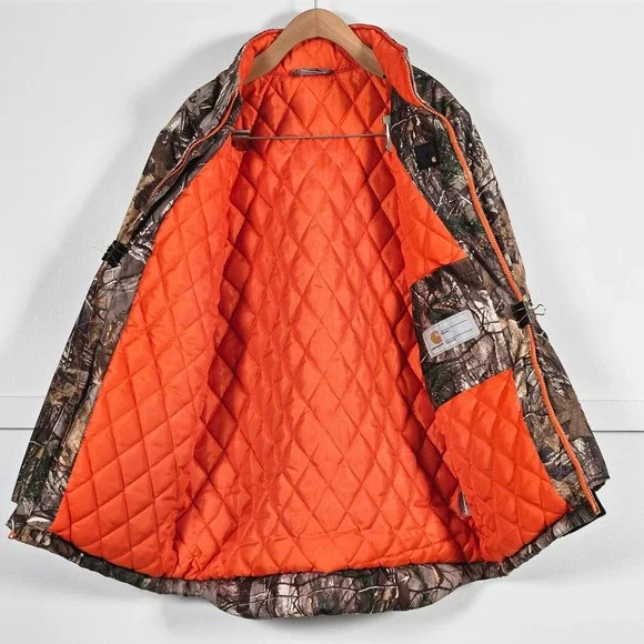 Carhartt Kids Realtree Xtra Camo Quilted Lining Full Zip Jacket Size L (14-16) - Picture 4 of 7